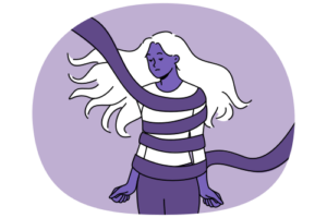 woman-hostage-tied-with-rope-sad-and-clenches-fists-and-feeling-helplessness-and-crippling-apathy