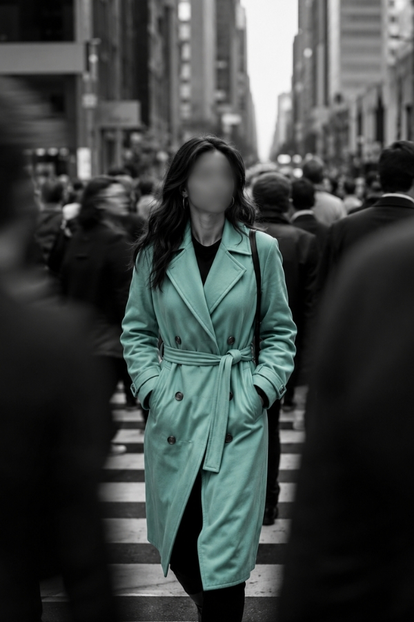 About Us_Picture of woman walking in busy city