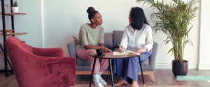 young woman in a therapy session